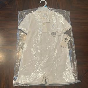 Brand New with Tag!!!! 24 Mos baby boy onesie! All White! Great 4 special events